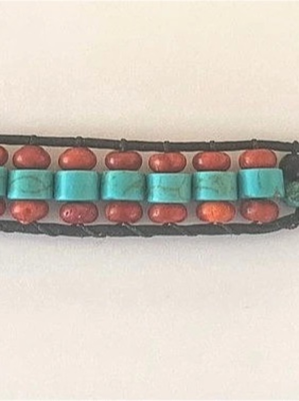 Multicolor Beaded Coin Bracelet
